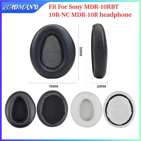 소니 MDR-10RBT 10R-NC MDR-10R 헤드폰 교체 용 헤드 밴드 쿠션 이어 패드 헤드셋 게이머 가죽 케이스 용 이어 패드
