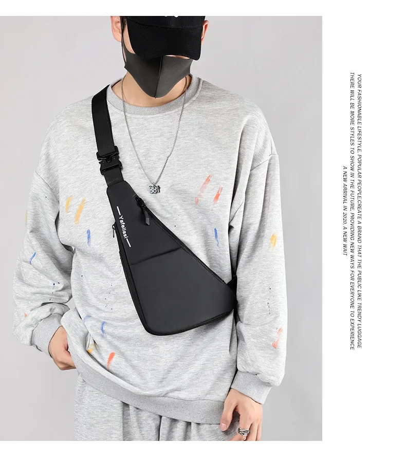 Men ultra thin chest bag anti theft Crossbody Bags small shoulder bags for men outdoor sport bag men cell phone bag가방 chest bag