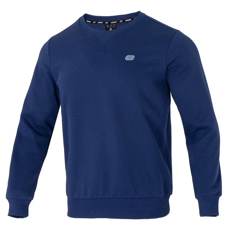 

Skechers Round Neck Loose Thickened Fleece-Lined Warm Casual Pullover Men's Running Sports Sweatshirt Fhl421M129-007D