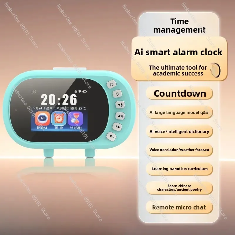 AI Time Treasure Robot Kids Smart Alarm Clock Visual Timer Learning Self Discipline Student Get Up Artifact For Boys Girls