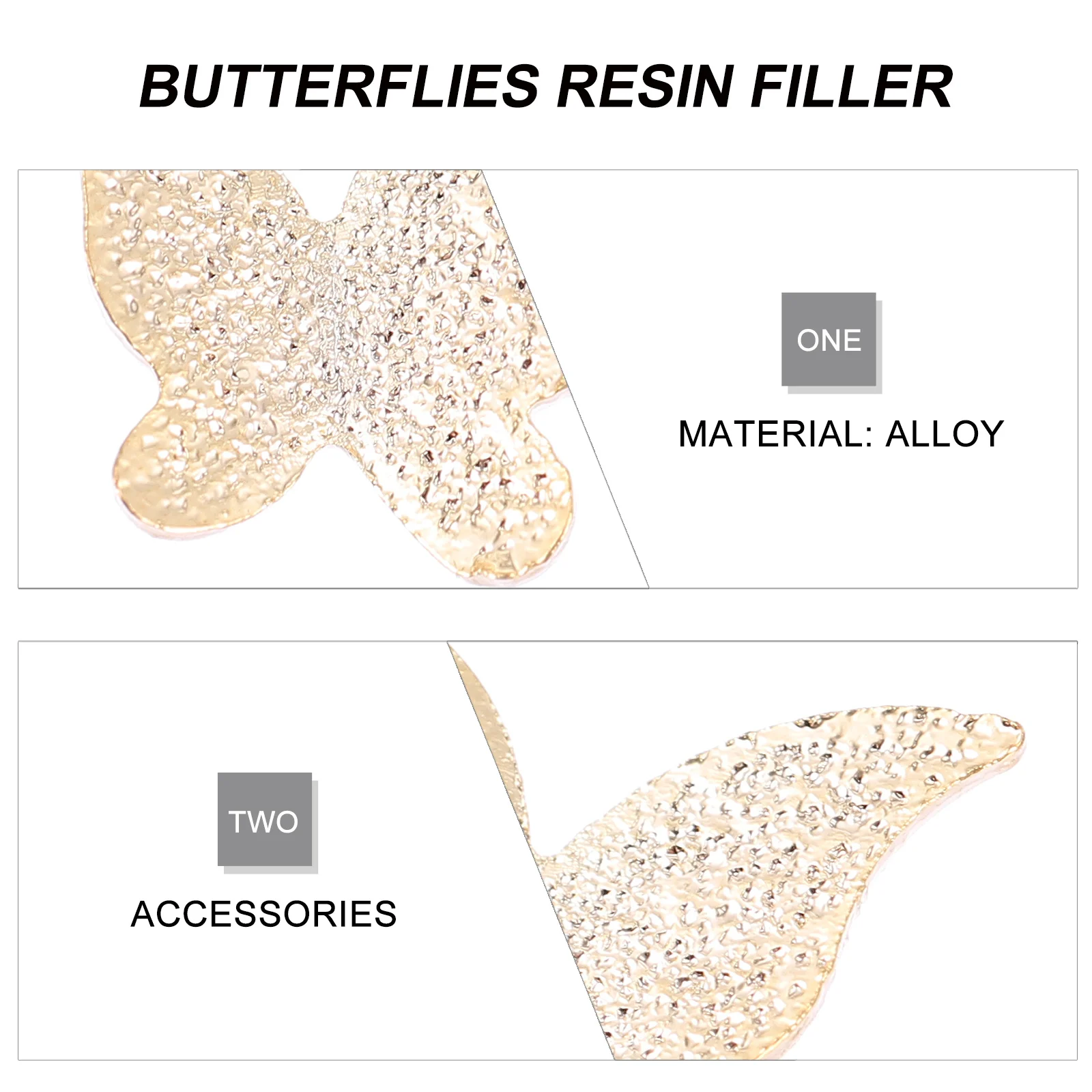 

10Pcs Butterflies Charm Set Premium Alloy Resin Accessories DIY Craft Nail Art Filling Decor Jewelry Making Supplies