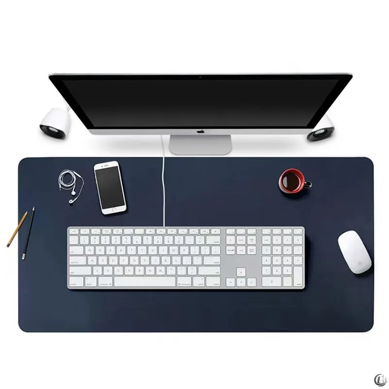 70x35cm Large Size Office Home Desk Protector Mat Royal Blue Mouse Pad PU Leather Suede Waterproof Keyboard Pad Gaming Mousepad