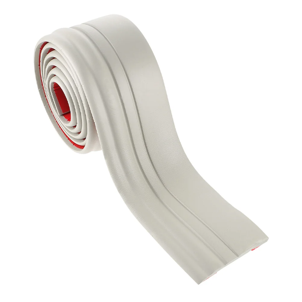 حافة حائط قابلة للتقشير واللصق، زخرفة قولبة ذاتية اللصق للجدران الخلفية، حواف أرضية، تصميم أنيق وبسيط