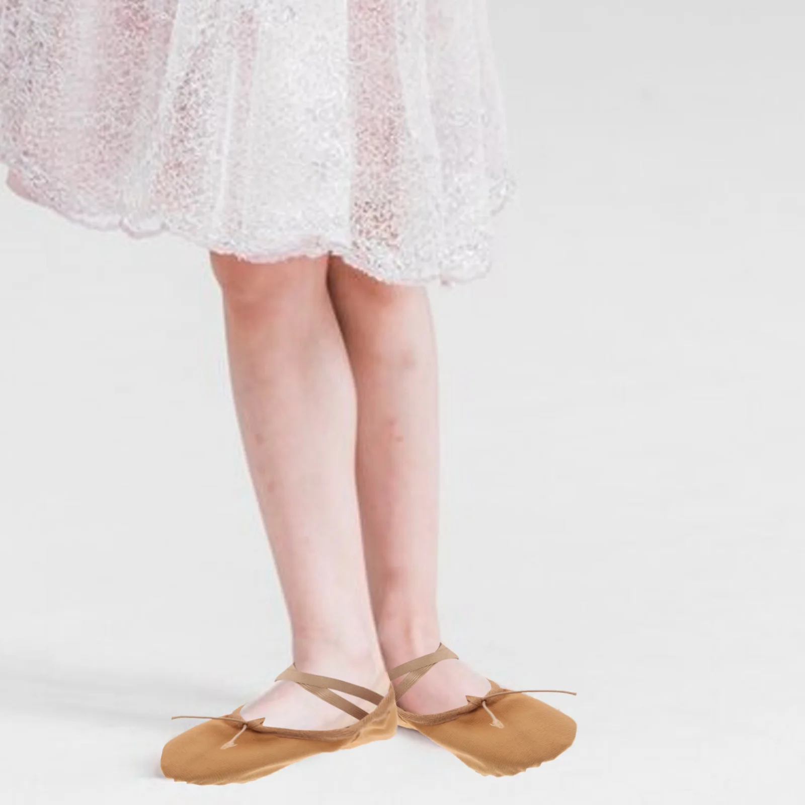 

1 Pair Professional Ballet Shoes Yoga Dance Breathable Comfortable Anti-Slip Sole Elastic Band Lightweight Practice Shoes For