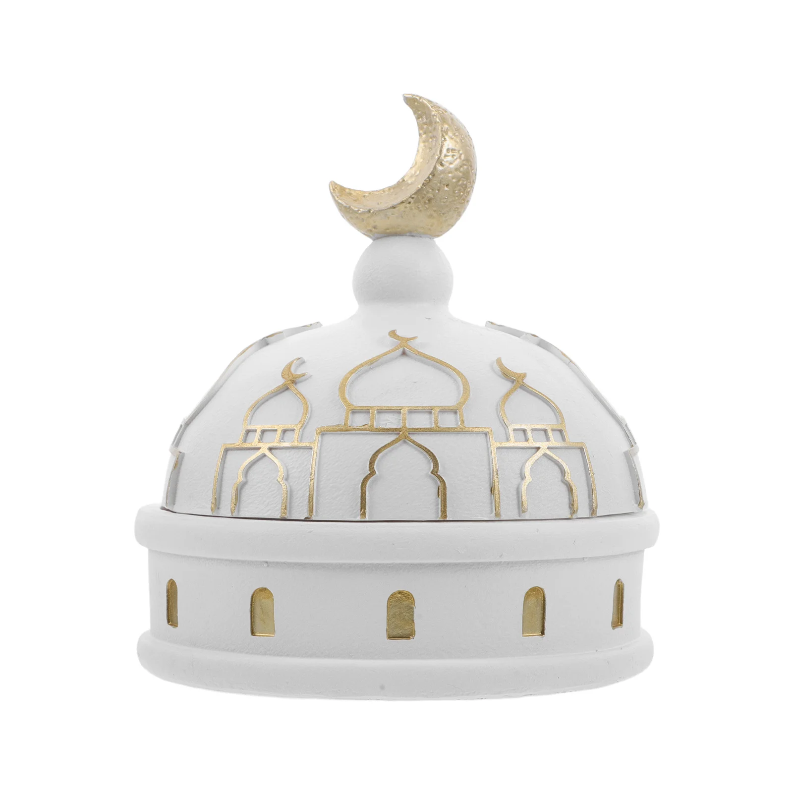 

Eid Mubarak Table Ornaments Tabletop Decor Decorations Islamic Resin Sculpture Serving Tray for Festival Treat Boxes Home