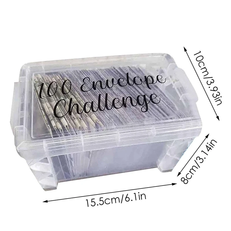 100 Envelopes Money Saving Challenge Box Kit Perfect For 100 Day Savings Challenge