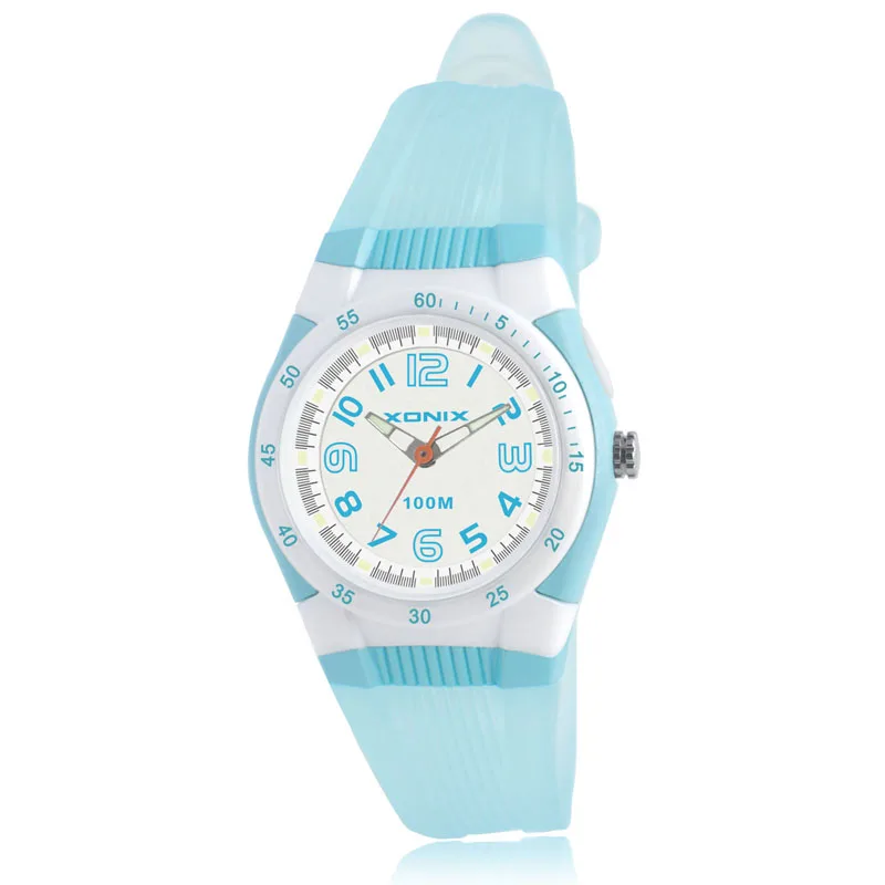XONIX Precise Fashion Simple Temperament Pointer Sports Waterproof 100M Luminous Student Electronic Watch Female TL
