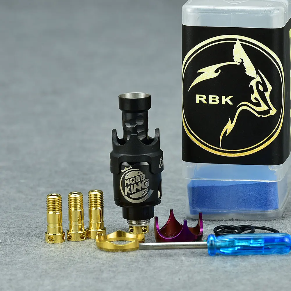 Wolfcoolvape Mobb MINI King rba Bridge 316ss ถัง VAPE rba PRC Boro สำหรับพินถังอากาศแท่ง/BB/Boro 1.5มม./2.5มม./3.0มม./3.5มม.