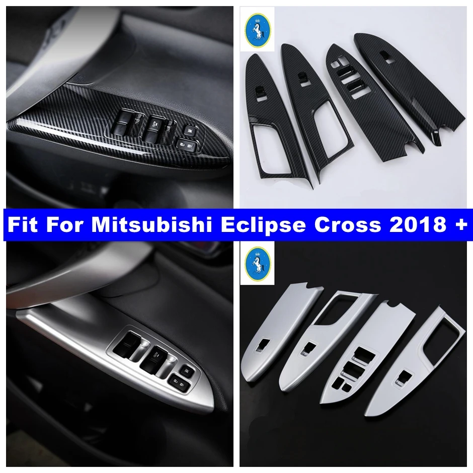 

Inner Door Handle Armrest Window Glass Lift Button Control Panel Decor Frame Cover Trim For Mitsubishi Eclipse Cross 2018 - 2022