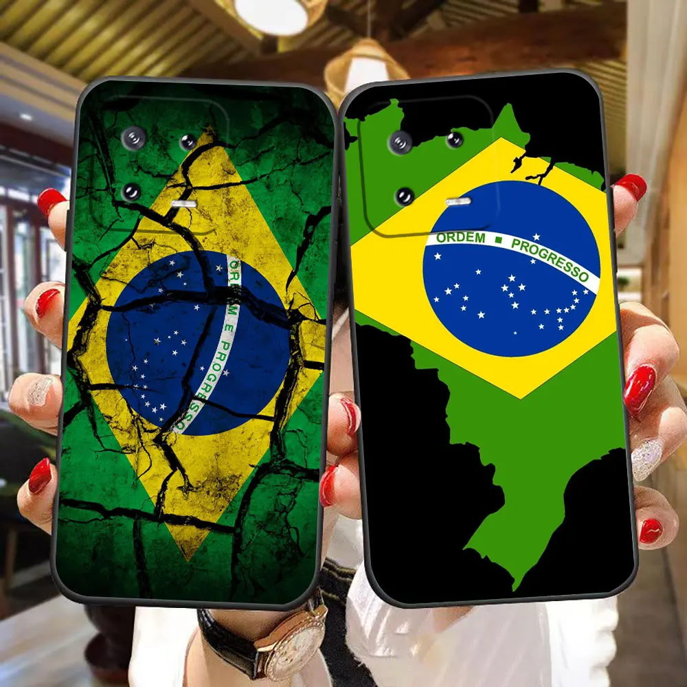 

Flag Of Brazil National Phone Case For Xiaomi 11 11T 12 Lite 12T 13 14 14T 15 POCO F5 F6 F7 X3 X5 M4 M5 M6 M7 PRO TPU Case Funda