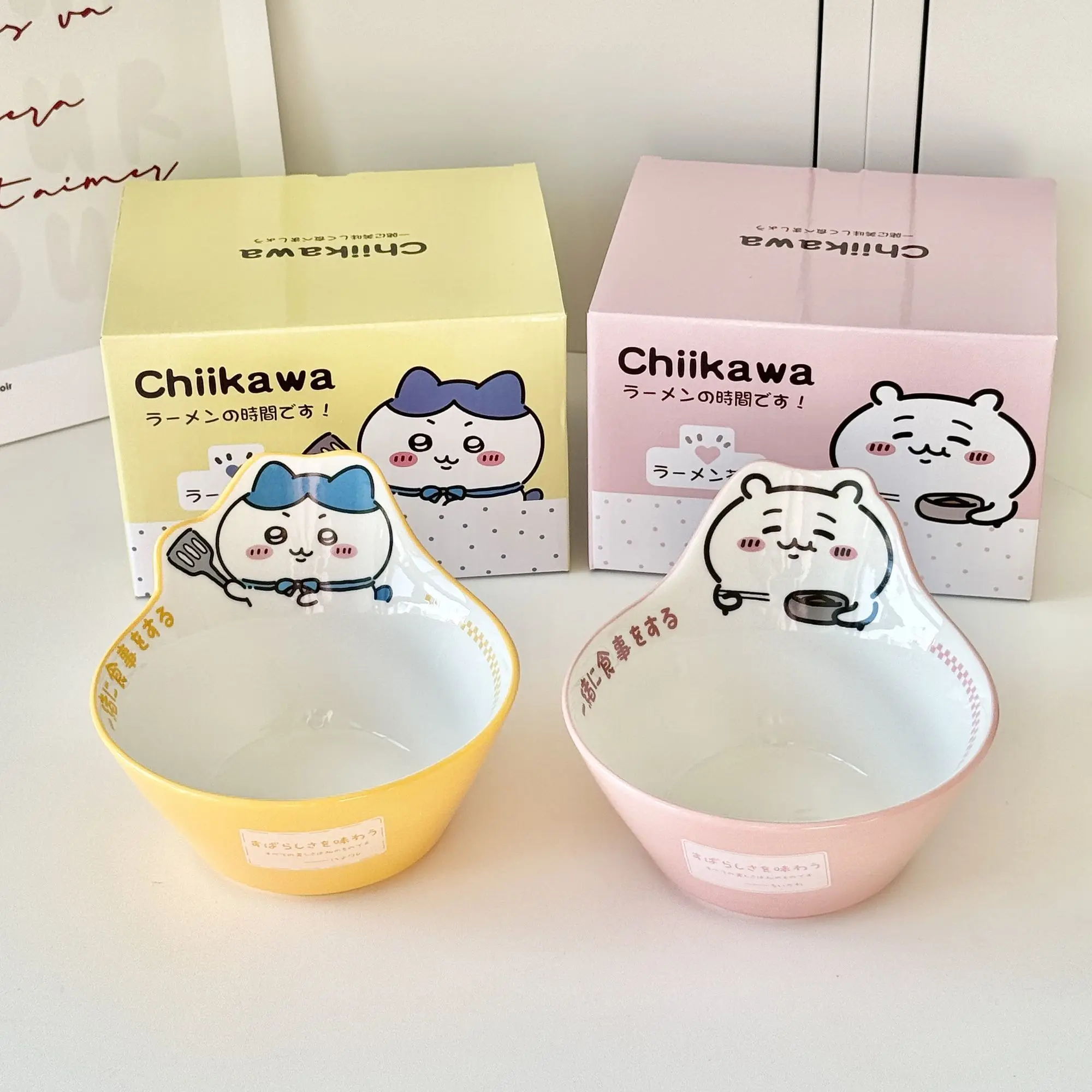 

Японская новая милая керамическая фруктовница Chiikawa Hachiware, милая мультяшная миска для риса, детский подарок на день рождения для дома