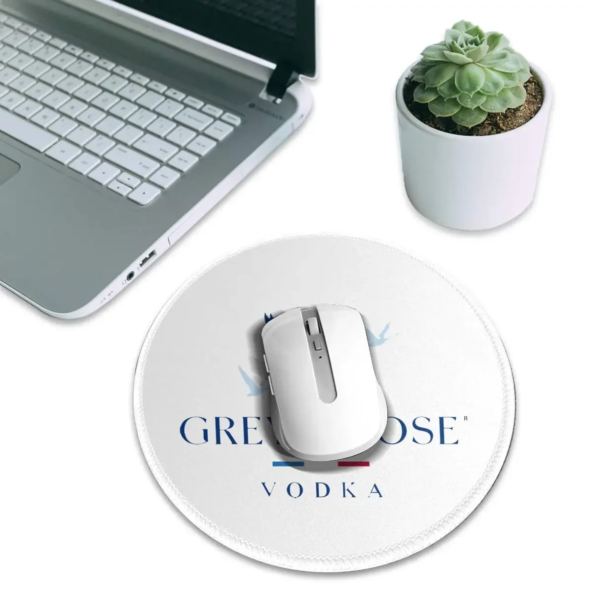 Grey Goose Vodka Round Mouse Pad Computer Keyboard Mouse Mat Gamer PC Desk Mat Office Accessories Table Mats