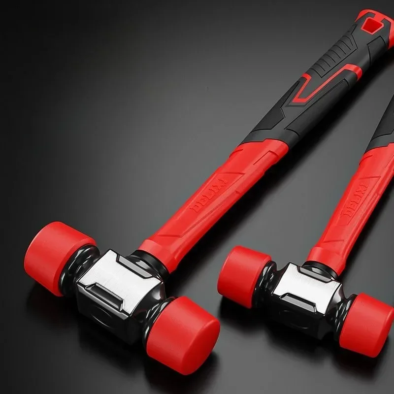 Rubber Hammer Floor Tile Installation Solid Rubber Hammer Heavy Duty Two-sided Multifunctional Professional  Hand Tool