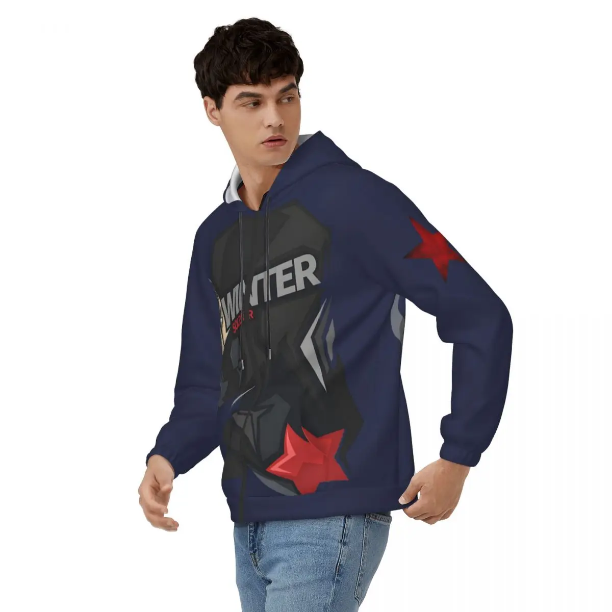 Soldier Men's Hoodie Marvel Captain America The Winter Soldier Clothing  Crazy Hoodies Winter