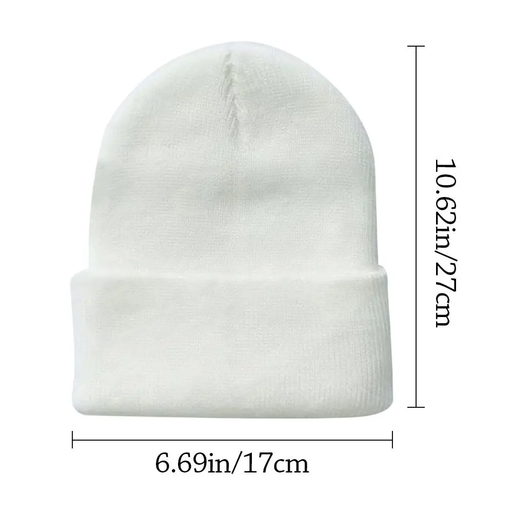 Fashion Thickened Winter Hats Ear Protection Solid Cute Knitted Hat Outdoor Keep Warm Bonnet Cap for Men Women image 6