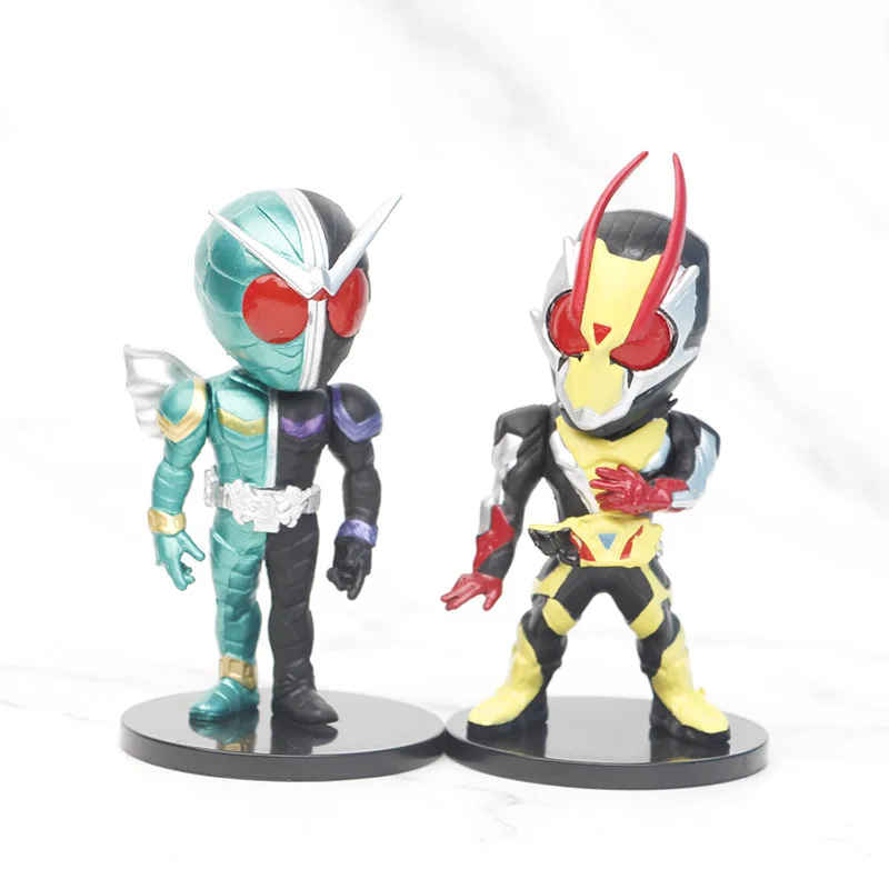 Kamen Rider Ataque Força Anime Figuras de Ação, Modelo PVC, Kit Pingente, Decoração Colecionáveis, Brinquedos Cool, Presentes, 6 peças por conjunto