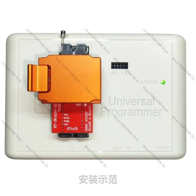 Suitable for EMMC Aluminum Alloy Probe Burning Seat BGA153 BGA169 Transfer, Aging Test 809H Suitable