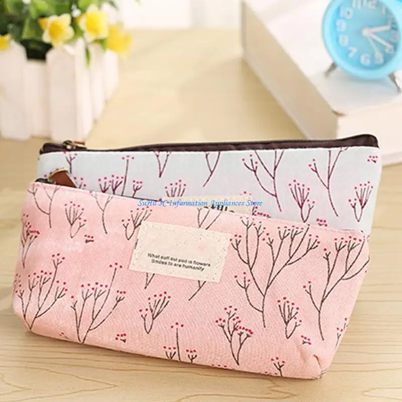 

Canvas Pencil Case Portable Pen Case Pen Bag Fashion Pencil Box School Supplies