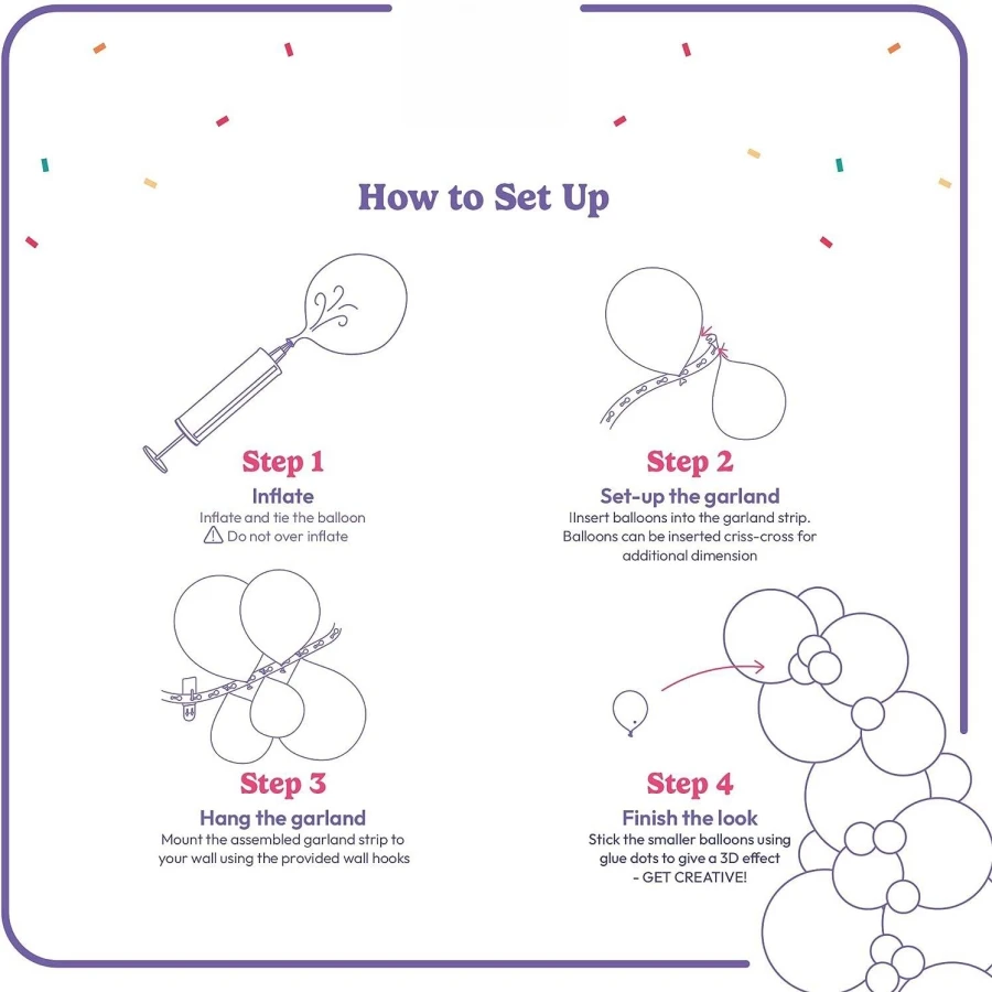 110-Piece Balloon Garland Kit with Purple, Green, and White Balloons for Lightyear Birthday Party Decorations and Birthday Party Supplies, Themed
