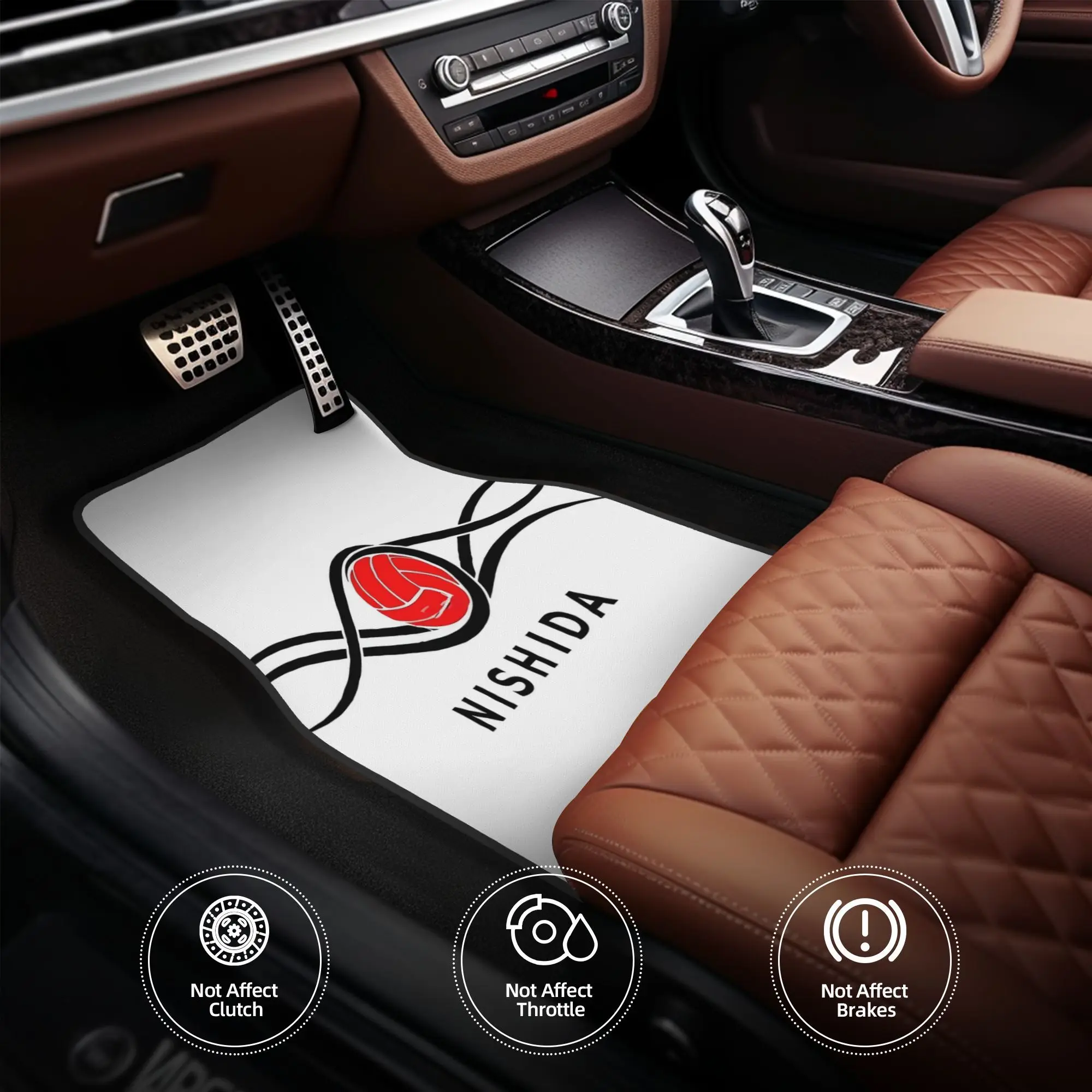 4pcs, Car Floor Mats Have An Exquisite Appearance With Iconic Car Floor Mat Themes. Beach Volleyball Car Mats Designed By Yuji S