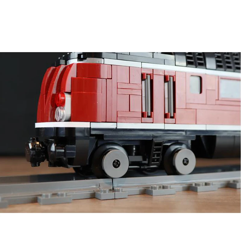 Cidade German Railways Building Blocks para crianças, locomotiva de trem hidráulico, tijolo modelo, presentes de brinquedo, MOC-116267, V-200-01-MkIV