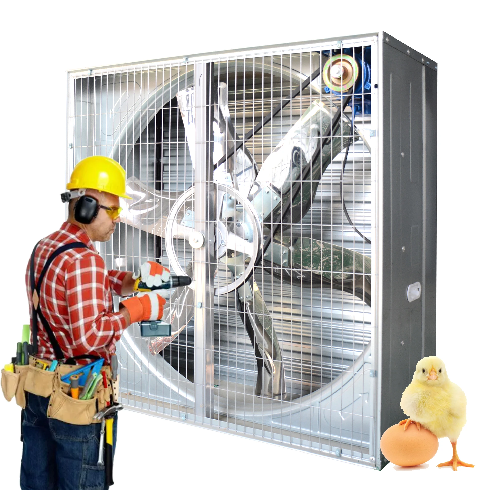 Ventilation Poultry Farm Fan Push-pull Low Noise Cooling Exhaust Fan Greenhouse Birds