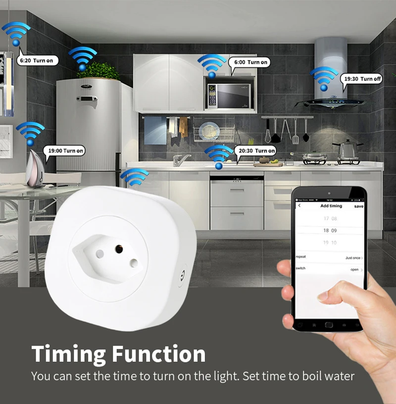 WiFi Smart Plug 16A svizzera CH Plug presa di corrente presa Tuya APP per Alexa Google assistenza domiciliare temporizzazione del controllo vocale