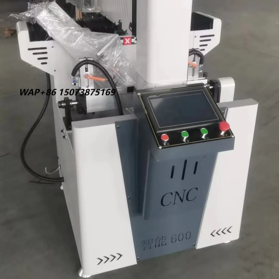 CNC Aluminum Profile Drilling and Milling Machine CNC-600 for Window Door Lock Hole Processing 3KW 800kg