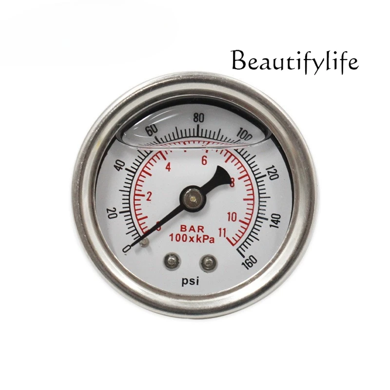 

0-160 PSI/bar Automotive fuel pressure gauge Liquid filled fuel/oil gauge
