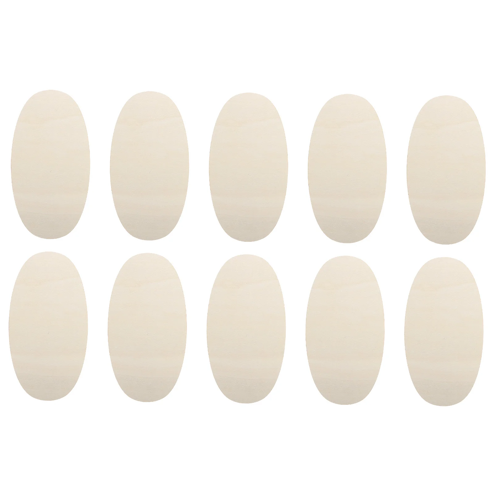 

10pcs Wooden Slices Blank Wood Chips Unfinished Diy Crafts Hanging Decor For Home Graffiti Ornament Supplies Oval Shape