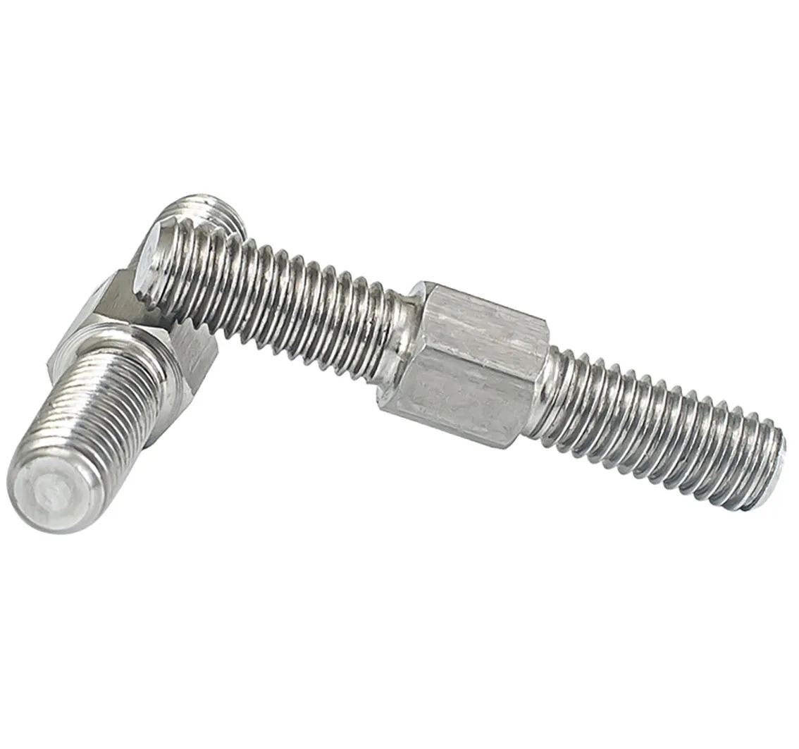 M4-M16 Left and Right Thread Double End Thread Rod 304 Stainless Steel Positive and Negative Thread Bar Stud Bolts Screw