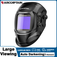 ARCCAPTAIN Welding Helmet Auto Darkening Welding Mask 4 Sensors Solar Cell Powered For TIG MIG ARC Welder сварочная маска