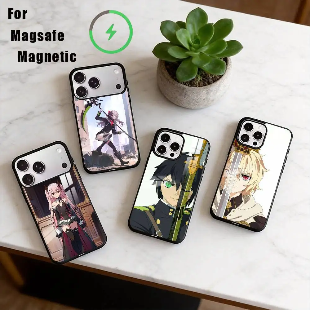 

Seraph of the End Phone Case For iPhone17,16,15,14,13,12,11 Plus,Pro Magnetic with Magsafe Wireless Charging