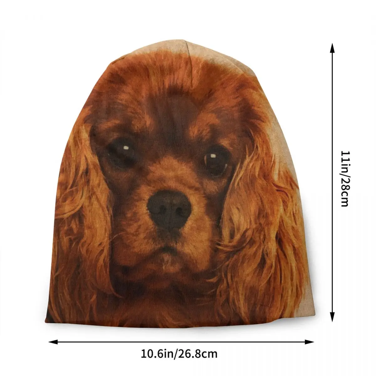 The Cavalier King Charles Spaniel Dog Puppy Bonnet Hats Fashion Knitted Hat For Autumn Winter Warm Animal Skullies Beanies Caps