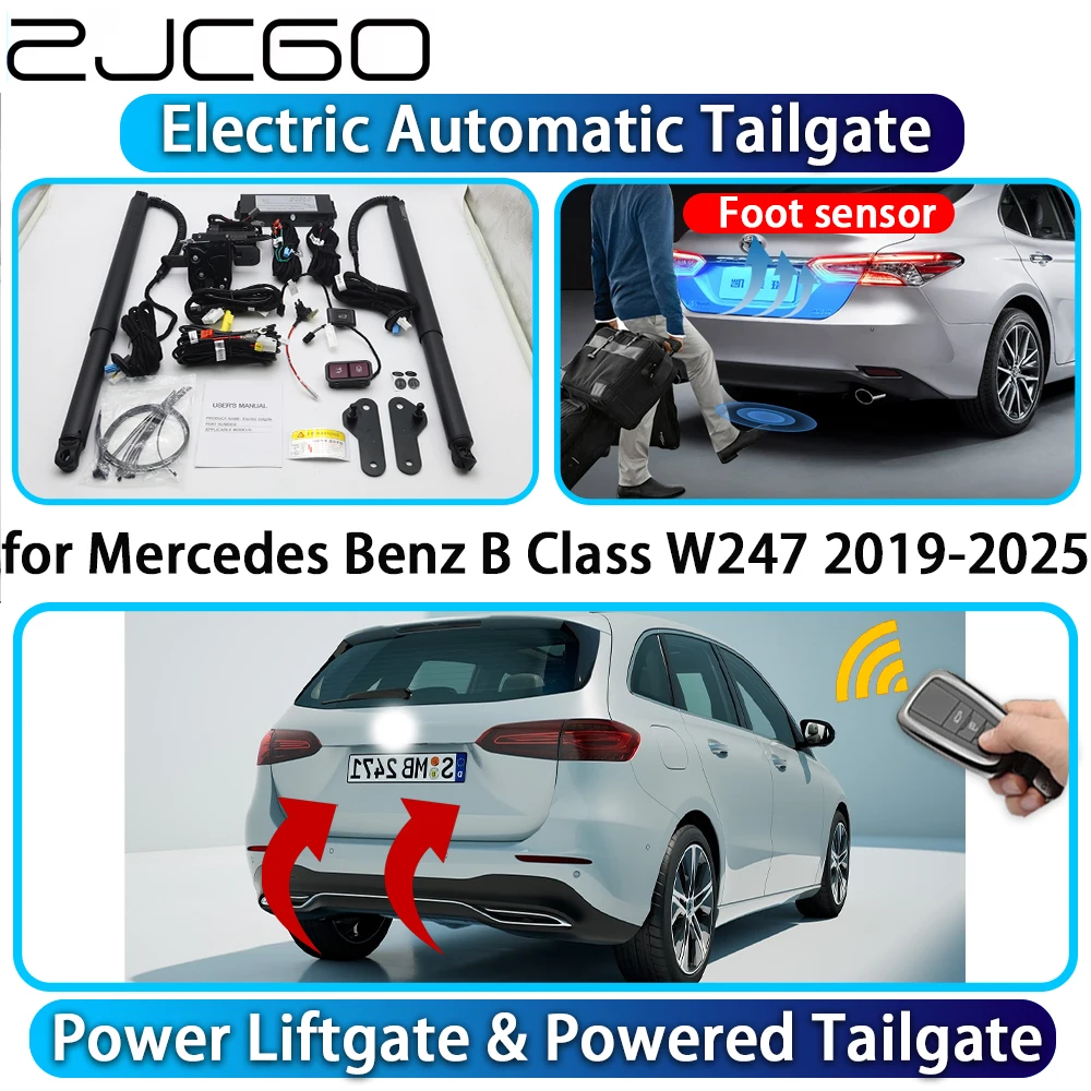

ZJCGO for Mercedes Benz B Class W247 2019-2025 OEM Automatic Power Liftgate Powered Tailgate Intelligent System Trunk Lift Kit