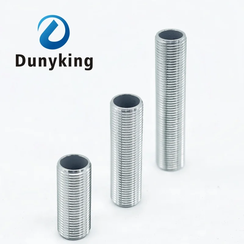 

1/4" 3/8" 1/2" 3/4" 1" 1-1/2“ BSP Male Thread 304 Stainless Steel Full Thread Nipple Pipe Fitting Connector Adapter male jointer