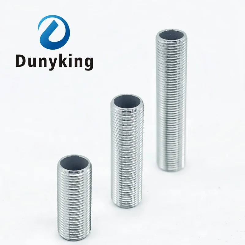 1/4" 3/8" 1/2" 3/4" 1" 1-1/2“ BSP Male Thread 304 Stainless Steel Full Thread Nipple Pipe Fitting Connector Adapter male jointer