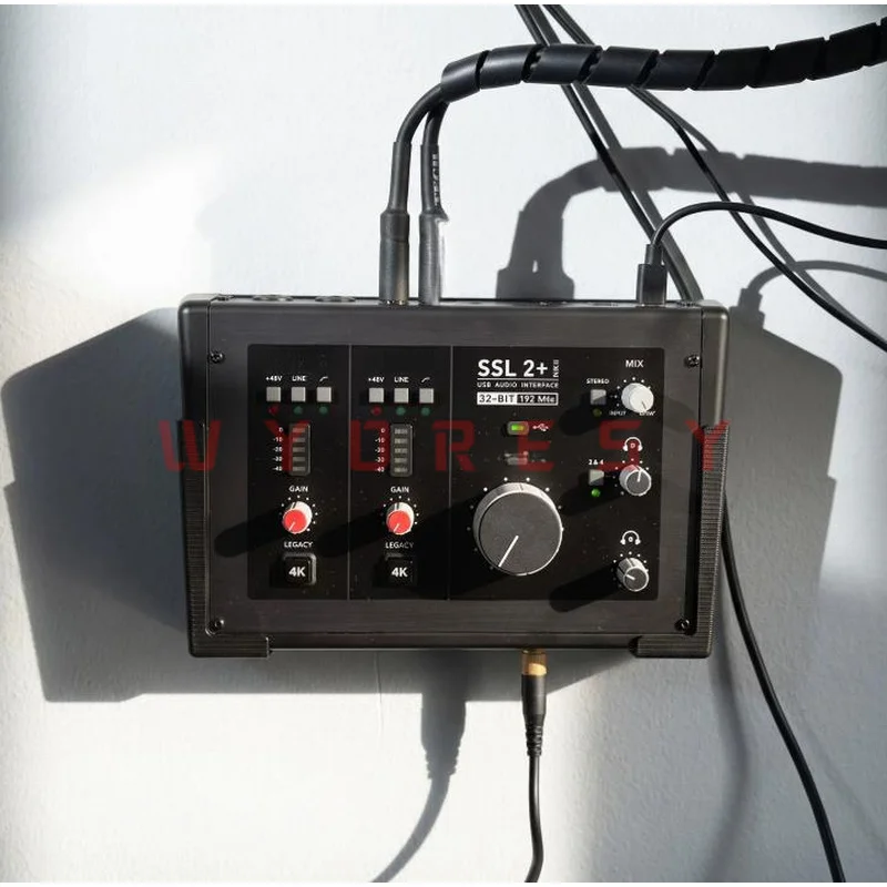 Bracket For Solid State Logic（2+ MKII）Mount professional audio hardware vertically on wall panels to free desktop space