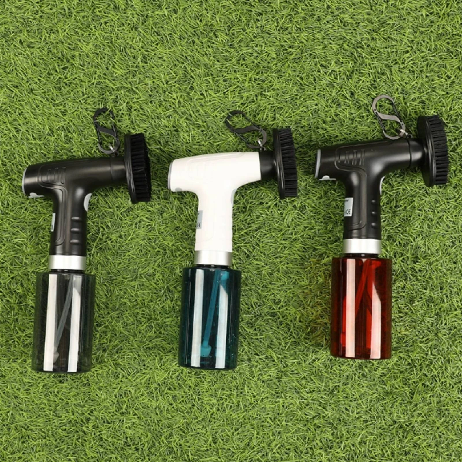 Water Spray Golf Brush Handheld Golf Club Cleaning Brush Transparent Reservoir Pistol Handle