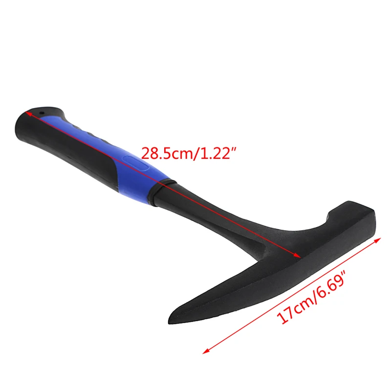 Rock Pick With Flat Tip Shock Reduction Grip Geological Stratigraphic Hammer