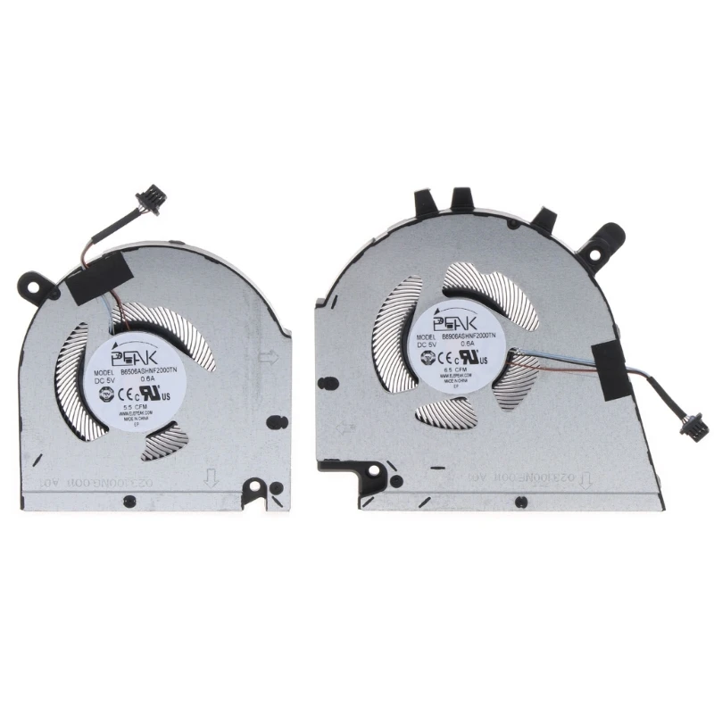 2024 New 0GJN2R 0CNNWF CPU GPU Cooling Fans for Dell  15  7510 16 7610 2021 Computer Notebook Cooler Fans Radiator