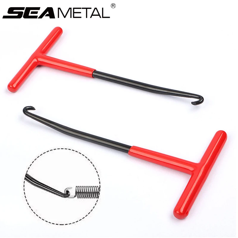 SEAMETAL 1pc Exhaust Spring Puller Tool Motorcycle Exhaust Spring Hooks T Handle Spring Hooks Wrench Spring Puller Removal Tools