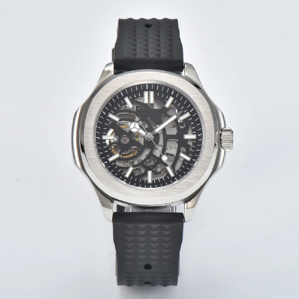 39.5MM Men‘s Watch Case Suitable for NH35/36 Series Movement Stainless Steel Case and Replace the nner ring Watches Accessories