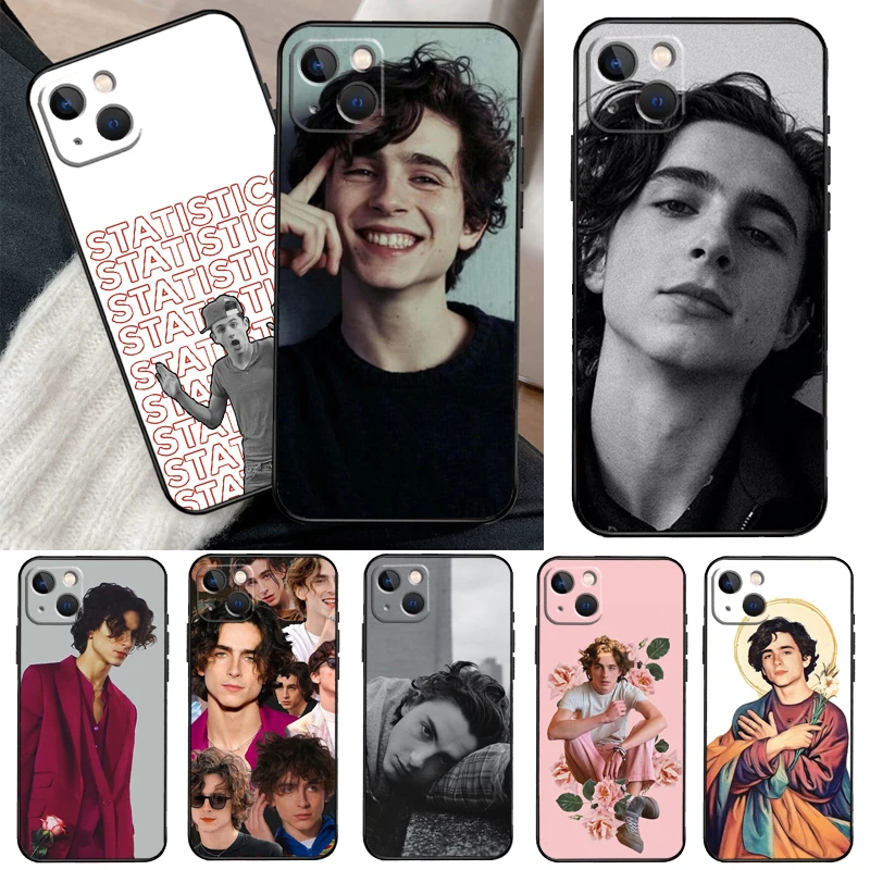 Timothee Chalamet Actor Phone Case For iPhone 13 12 11 14 15 16 Pro Max Mini X XS Max XR Plus Case Back Cover