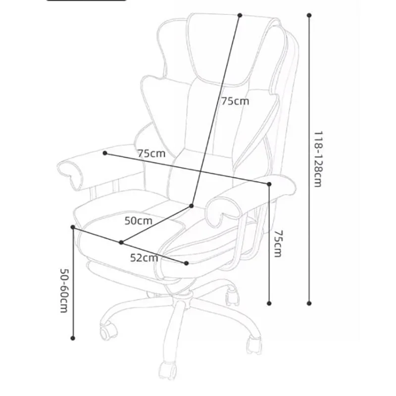 Cushion Ergonomic Office Chair Luxury Comfortable Relax Nordic Gaming Chair Comfy Swivel Chaise De Jeux Gaming Desk Chair