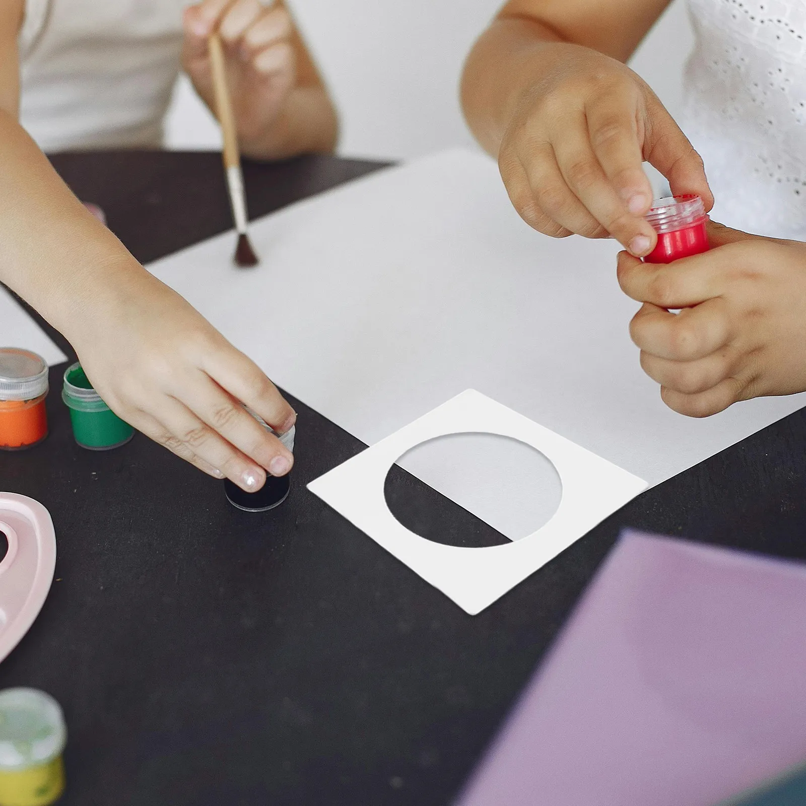 

8Pcs Plastic Circle Stencils Reusable DIY Painting Templates Various Sizes for Craft Scrapbooking Decoration Plastic Stencils