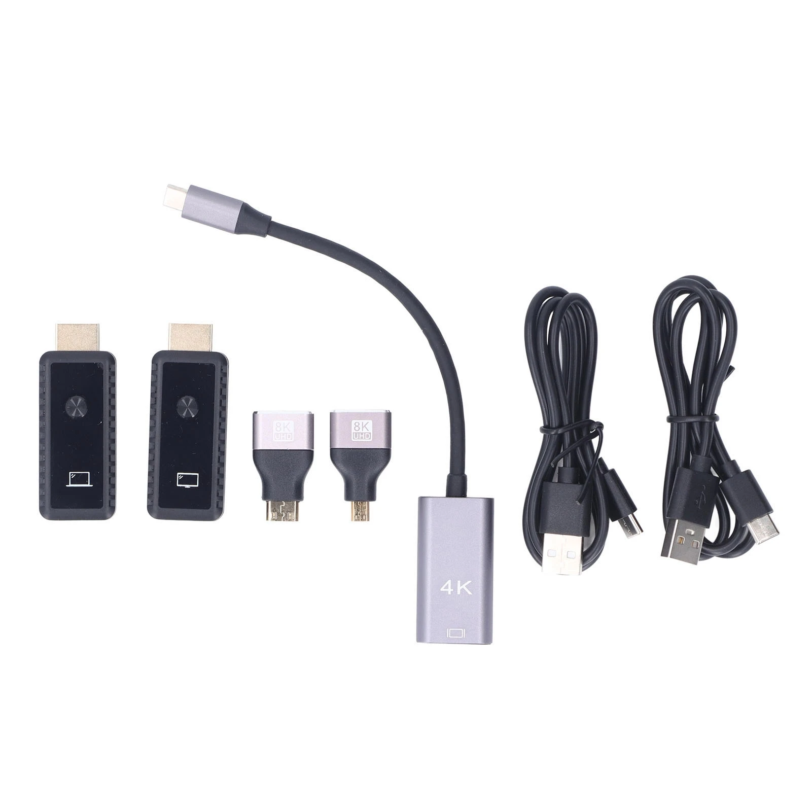 5G Wireless HD Extender Kit 100ft Plug Play UHD Multimedia Interface Transmitter Receiver for TV Portable HDMI Streaming