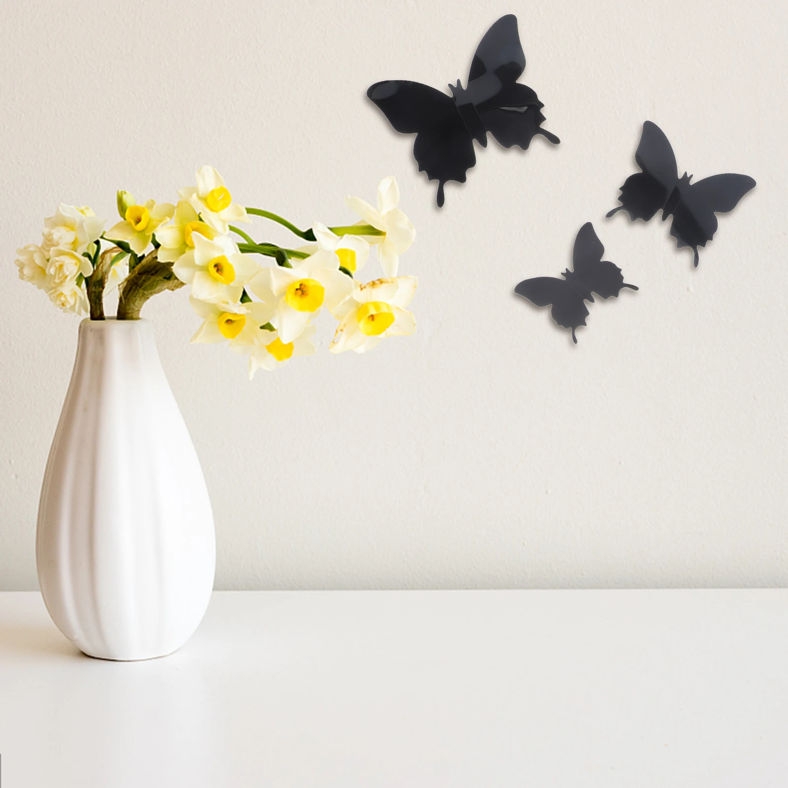 

12Pcs 3D Butterfly Wall Stickers Decorative Home Wall Decor Bedroom Nursery Removable Large Vivid Butterfly Decals