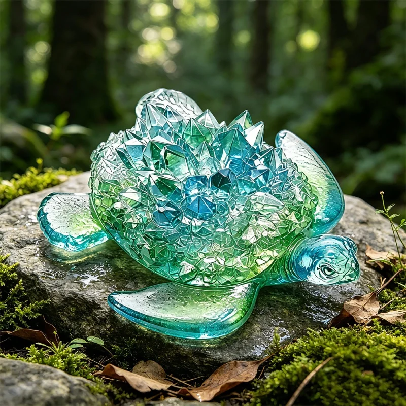 3D Turtles Plaster Silicone Mold DIY Diamond Crystal Cluster Sea Turtle Candle Desktop Ornament Resin Molds Scented Soap Mould