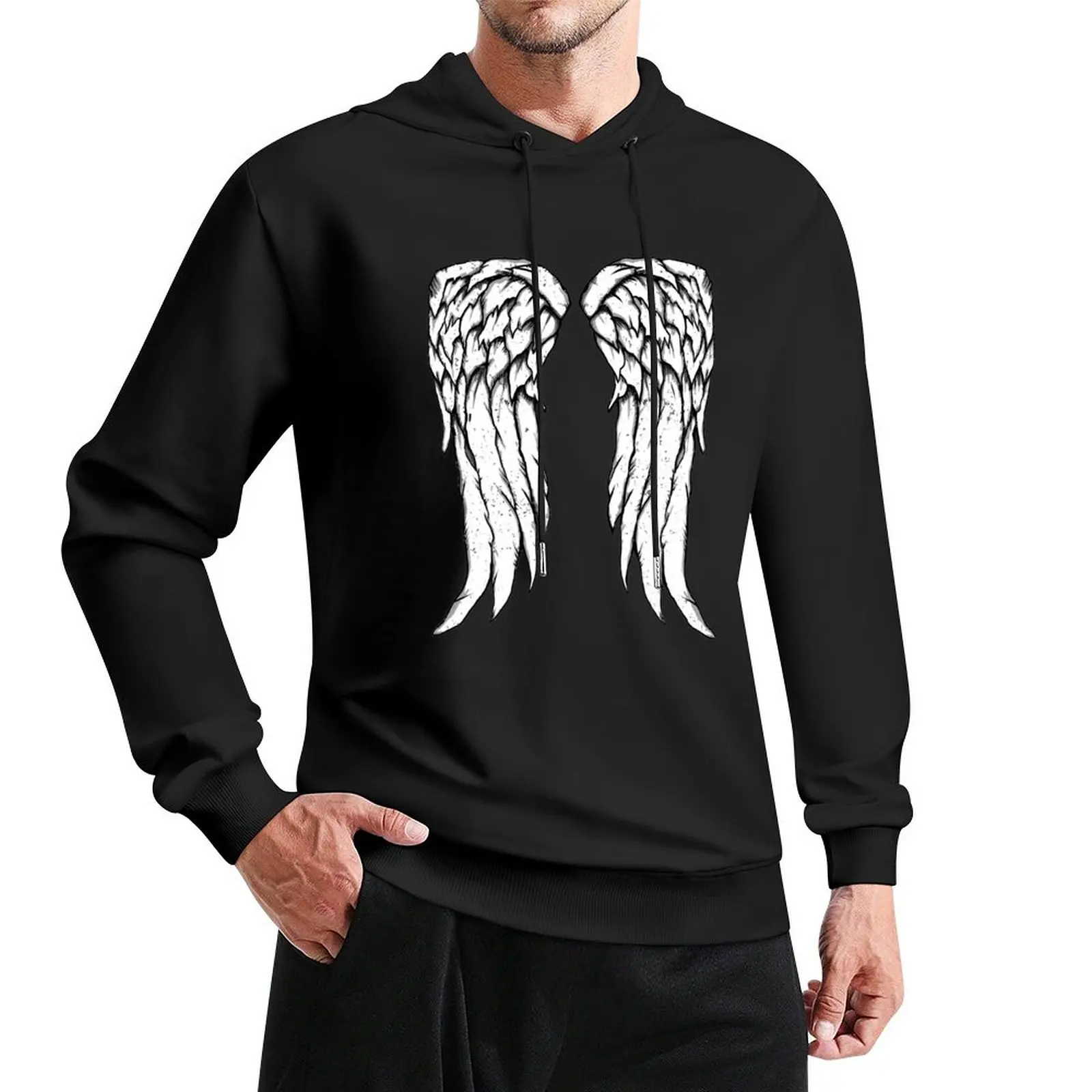 Daryl Dixon Wings - Zombie Pullover Hoodie men's clothes hooded shirt men's hoodies